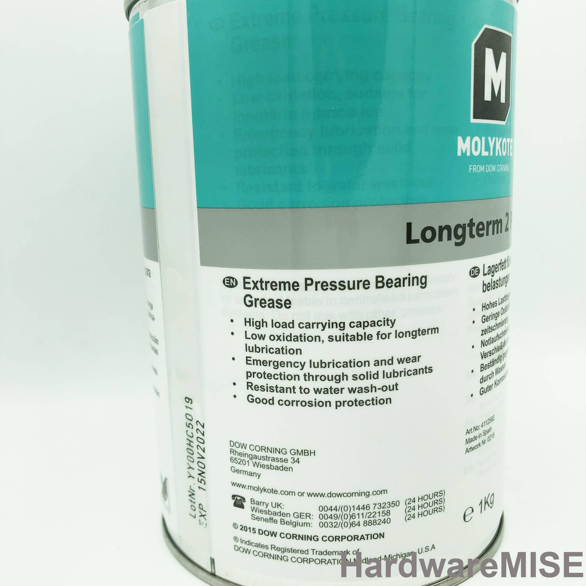 Molykote Longterm 2 Plus Extreme Pressure Bearing Grease Dow Corning